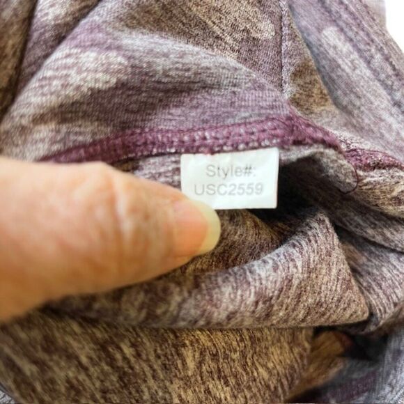 Kyodan Leggings Cropped Purple Camo Print Size Medium - Picture 8 of 9